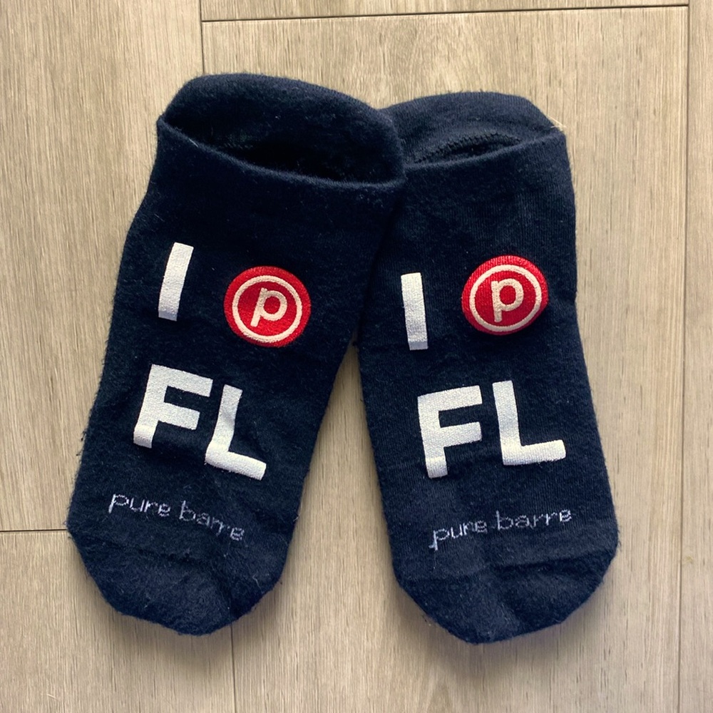 I Heart FL Pure Barre by Tavi Sticky Socks